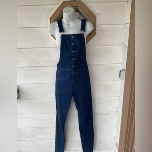 ASOS Denim Skinny Overalls, Size US 4
